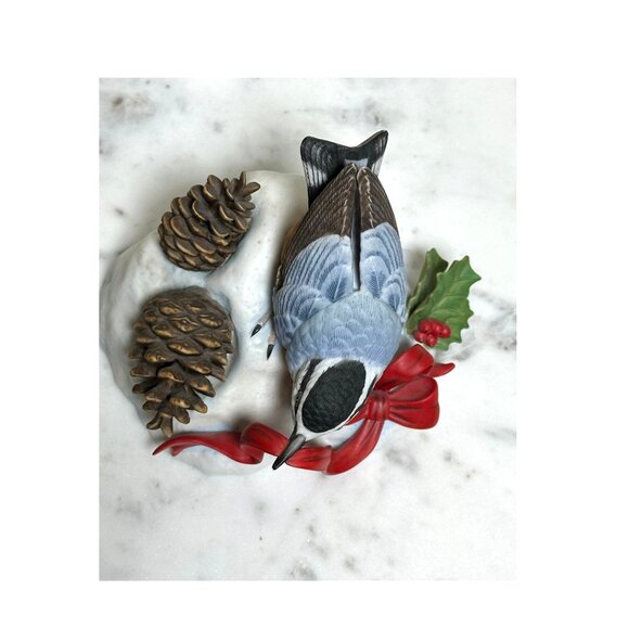 Vintage Lenox Nuthatch Christmas Garden Birds Series Figurine Holiday Collectibl - Picture 7 of 7